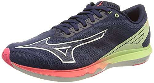 Mizuno Wave Shadow 5, Zapatillas de Running Hombre, BlueDepth/IllusionBlue/PGreen, 44 EU