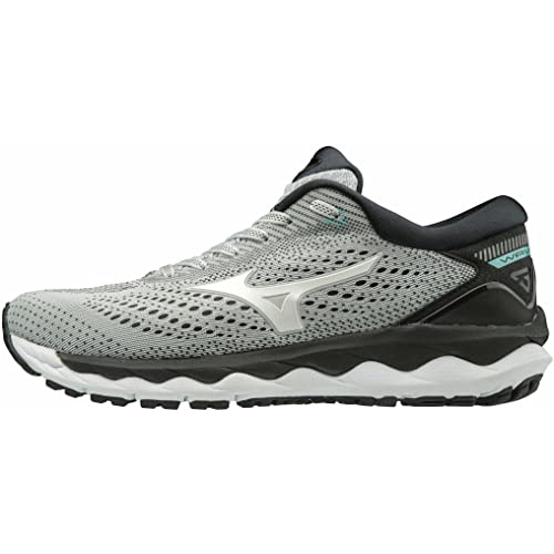 Mizuno WAVE SKY 3, Zapatillas de Running por Mujer, Gris (GlacierGray/White/AquaSplash 02), 38 EU