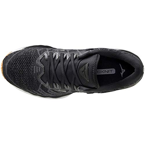 Mizuno Wave Sky 4 WAVEKNIT, Zapatillas para Correr de Carretera Hombre, Black Darkshadow Biscuit, 44 EU