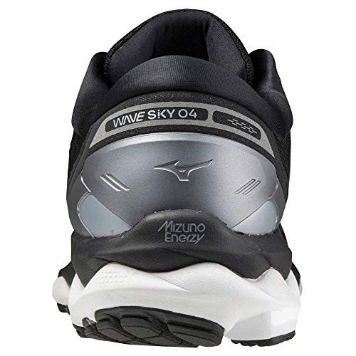 Mizuno Wave Sky 4, Zapatillas de Running Hombre, Black/Castlerock/CSilver, 44.5 EU