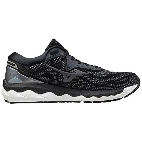 Mizuno Wave Sky 4, Zapatillas de Running Hombre, Black/Castlerock/CSilver, 44.5 EU