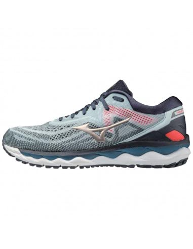 Mizuno Wave Sky 4, Zapatillas de Running Hombre, WAN Blue/Platinum Gold/India Ink, 43 EU