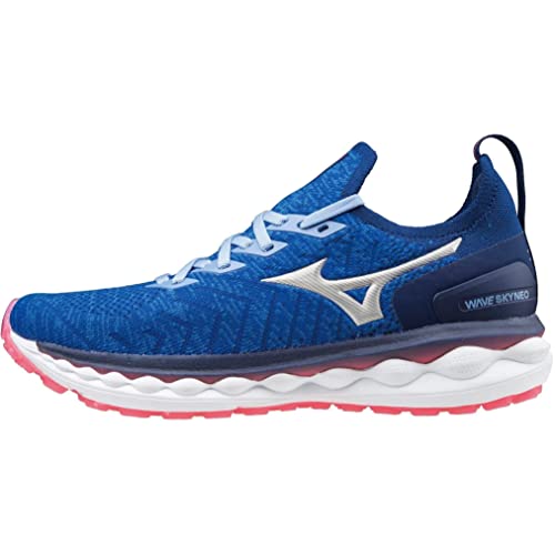 Mizuno Wave Sky Neo, Zapatillas para Correr Mujer, Reflexbluec Silver Dpink, 38.5 EU