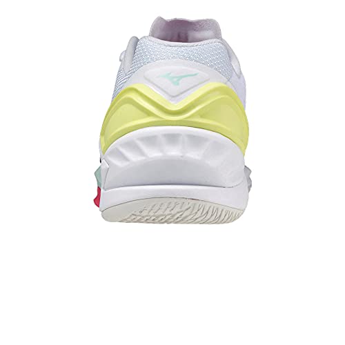 Mizuno Wave Stealth Neo, Zapatilla de Balonmano Mujer, White Sky Captain Clearwater, 40.5 EU