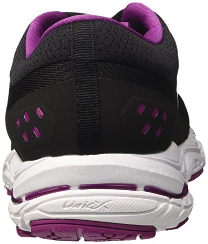 Mizuno Wave Stream Wos, Zapatillas de Running Mujer, Multicolor (Black/White/Clover 01), 37 EU