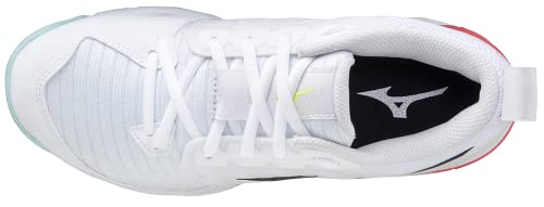 Mizuno Wave Supersonic 2, Zapatillas Deportivas Mujer, White/Black/Clearwater, 41 EU