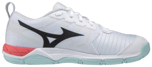 Mizuno Wave Supersonic 2, Zapatillas Deportivas Mujer, White/Black/Clearwater, 41 EU