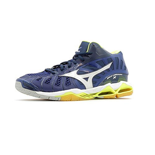 Mizuno Wave Tornado X Mid blauw volleybalschoenen heren