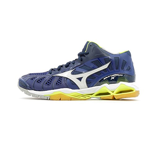 Mizuno Wave Tornado X Mid blauw volleybalschoenen heren