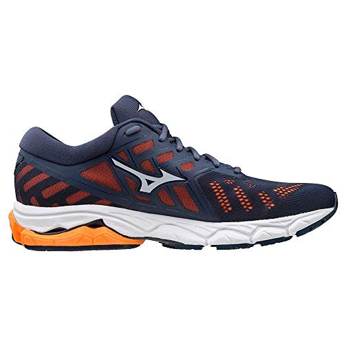 Mizuno Wave Ultima 11, Zapatillas de Running Hombre, Mood Indigo/Arctic Ice/SOrange, 44.5 EU