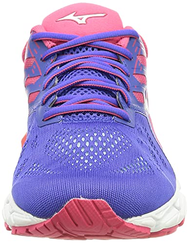 Mizuno Wave Ultima 12, Zapatillas de Running Mujer, VioletBlue/Silver/Rosered, 39 EU