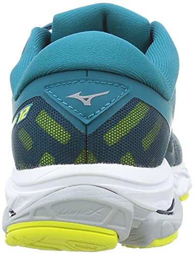 Mizuno Wave Ultima 12, Zapatillas Hombre, LBlue/GSilver/EPrimrose, 45 EU