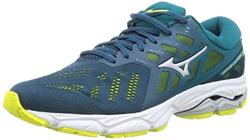 Mizuno Wave Ultima 12, Zapatillas Hombre, LBlue/GSilver/EPrimrose, 45 EU