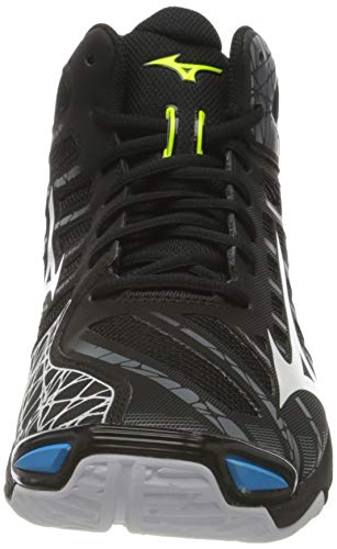 Mizuno Wave Voltage Mid, Zapatillas de vleibol Unisex Adulto, Negro Blanco 199c, 46 EU