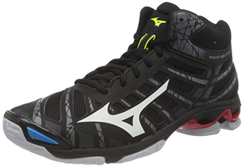 Mizuno Wave Voltage Mid, Zapatillas de vleibol Unisex Adulto, Negro Blanco 199c, 46 EU