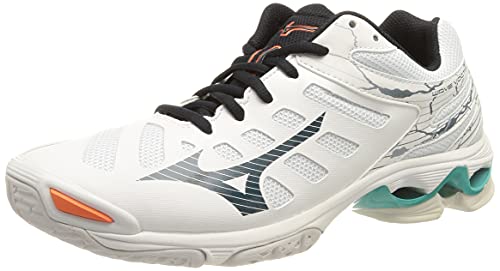 Mizuno Wave Voltage, Zapatillas Deportivas Unisex Adulto, White/LegionBlue/Ceramic, 38 EU