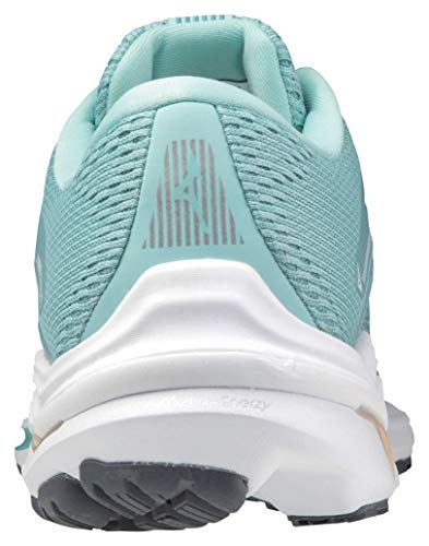 Mizuno Women's Wave Inspire 17 Running Shoe, Eggshell Blue-Turquoise, 9