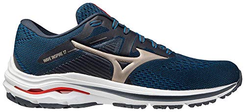 Mizuno Zapatillas de Running Wave Inspire 17 para Hombre, Gris, 45 EU