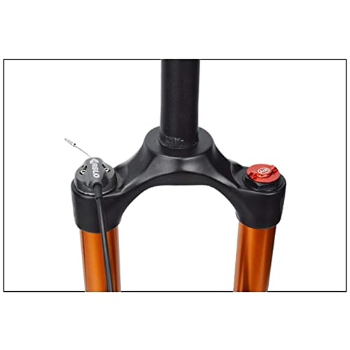 MJCDNB 26"27.5" 29"Horquilla de Bicicleta MTB Bicicleta con suspensión neumática Horquilla Delantera, aleación de magnesio 120 mm de Recorrido - Negro