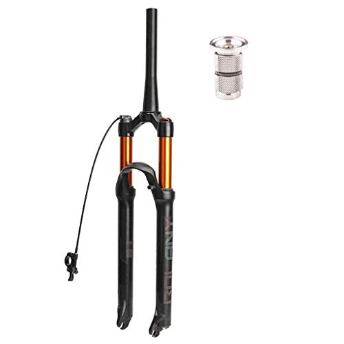 MJCDNB FKA004 Horquilla de suspensión para Bicicleta de montaña 26 27,5 29 Pulgadas, con tapón expansor, Horquillas de Aire MTB, Accesorios para Bicicletas