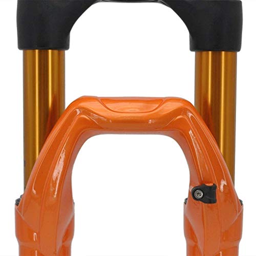 MJCDNB Horquilla de Aire MTB 26/27,5/29 Pulgadas, Cono de Ajuste de amortiguación de suspensión de Bicicleta, Freno de Disco de 1-1/2", Eje pasante, Control Manual de 15mm