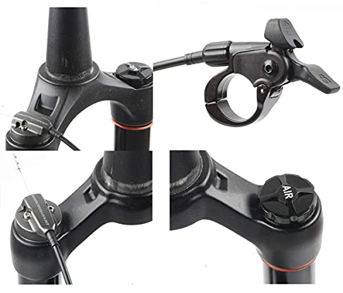 MJCDNB Horquilla de Bicicleta MTB 26/27,5/29 Pulgadas Horquilla neumática Horquillas de suspensión de Bicicleta de montaña 34 Horquillas Delanteras de Freno de Disco 110 mm Recorrido 1-1/2"HL /
