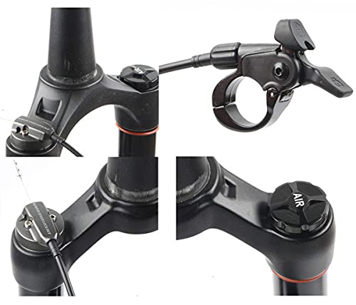 MJCDNB Horquilla de Bicicleta MTB 26/27,5/29 Pulgadas Horquilla neumática Horquillas de suspensión de Bicicleta de montaña 34 Horquillas Delanteras de Freno de Disco 110 mm Recorrido 1-1/2"HL /