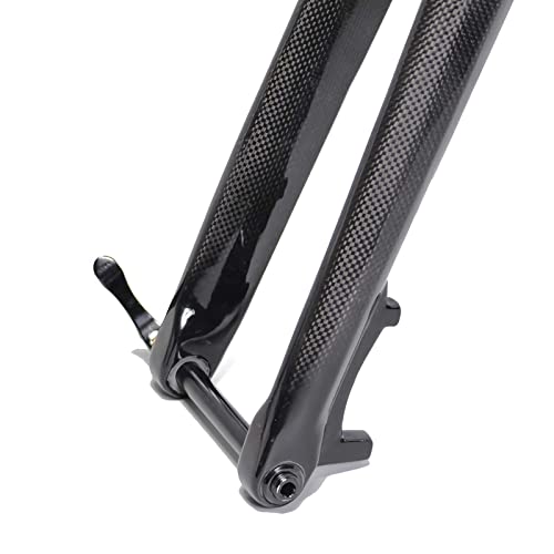 MJCDNB Horquilla de Carbono Completa Horquilla MTB para Bicicletas Rigid Mountain UD y 3K 29er Bicicletas Horquilla Tapered Thru Axle Bicicleta de montaña de 15 mm
