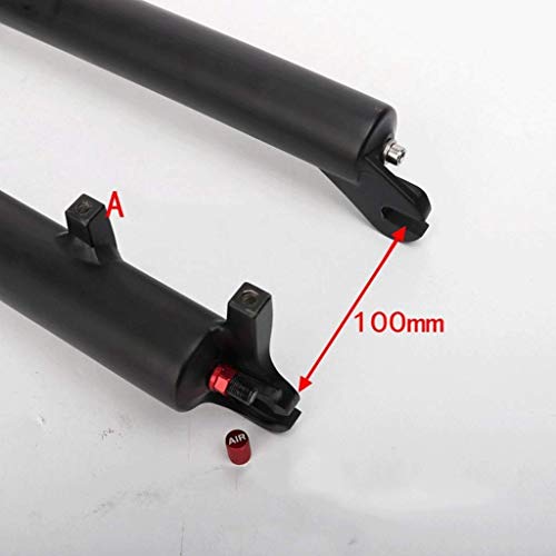 MJCDNB Horquilla de suspensión de Bicicleta MTB 26/27,5 Pulgadas Freno de Disco de Doble cámara de Aire QR 9mm Viaje 125mm Bloqueo Manual ABS Bicicleta XC 1700g