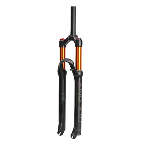 MJCDNB Horquilla Delantera de Bicicleta MTB con suspensión neumática 26"27,5" 29"Horquilla de Bicicleta de montaña 1-1/8 '' Accesorios de aleación de magnesio Viajes 100mm