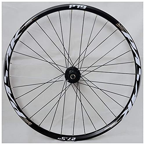 MJCDNB Juego de Ruedas de Bicicleta MTB 26/27,5 Pulgadas, Doble Pared, llanta de aleación, buje de Casete, rodamiento Sellado, Freno de Disco QR, 24 Orificios, 7-11 velocidades