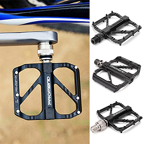 MJJCY Densidad Pedal de Bicicletas de Metal Antideslizante Ultraligero Liberación rápida Pedal Pedal Piso 3 Rodamientos MTB Accesorios de Ciclismo de Aleta 2pcs Huso (Color : 1Pair R67)