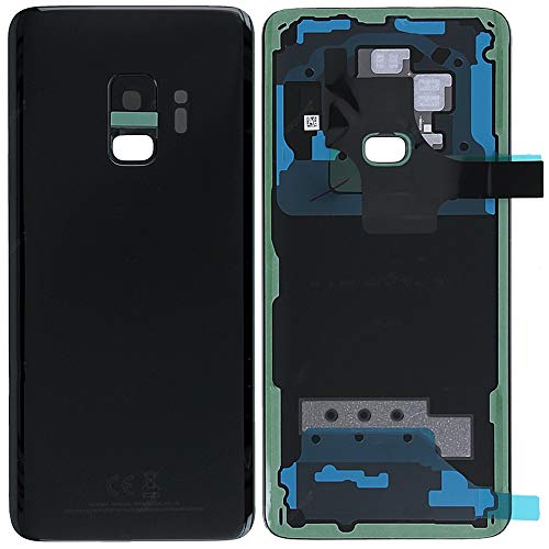 MMOBIEL Tapa Bateria/Carcasa Trasera con Lente de Cámara Compatible con Samsung S9 G960 5.8 Pulg. (Negro Medianoche)