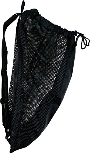 Mochila de malla con cordón para natación, playa, buceo, viaje, gimnasio, etc, Negro, 23 inch wide and 18 inch Tall., Viajar