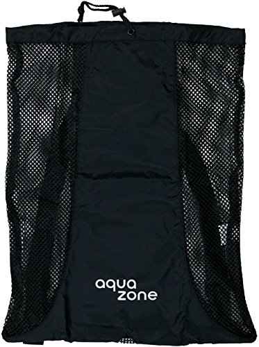 Mochila de malla con cordón para natación, playa, buceo, viaje, gimnasio, etc, Negro, 23 inch wide and 18 inch Tall., Viajar