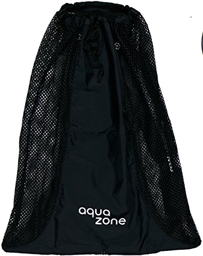 Mochila de malla con cordón para natación, playa, buceo, viaje, gimnasio, etc, Negro, 23 inch wide and 18 inch Tall., Viajar