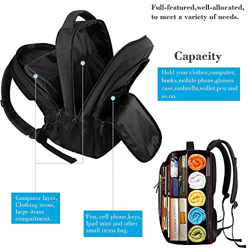 Mochila de viaje de negocios, mochila para computadora portátil con puerto USB para hombres Niñas de mujer para niños, mochila antirrobo para computadora para mochila escolar Se adapta a 15.6 pulgadas