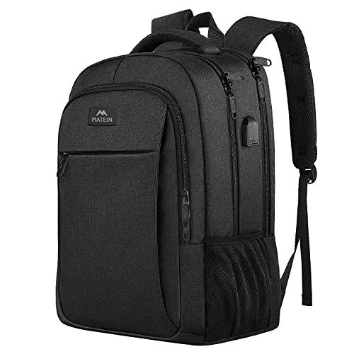 Mochila de viaje de negocios, mochila para computadora portátil con puerto USB para hombres Niñas de mujer para niños, mochila antirrobo para computadora para mochila escolar Se adapta a 15.6 pulgadas