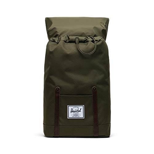 Mochila Herschel Retreat, Ivy Green/achicoria Coffee, Classic 19.5L, Mochila Retreat