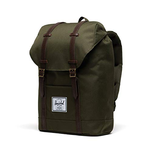 Mochila Herschel Retreat, Ivy Green/achicoria Coffee, Classic 19.5L, Mochila Retreat