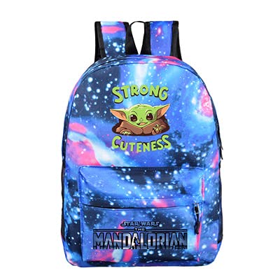 Mochila Nesloonp , Mochila de Estudiante Mandaloriana, Mochila escolar 3D, Mochila Impermeable Multifuncional Unisex