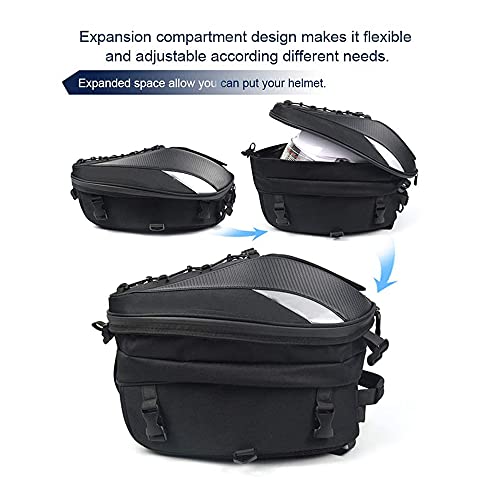 Mochila para casco de motocicleta, portátil, impermeable, de gran capacidad, carcasa rígida de fibra de carbono, ligera, para viajes, senderismo,camping, ciclismo,bolsa de almacenamiento para cámara