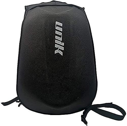 Mochila para moto, ciclismo, esquí, camping, desplazamientos. Acabado textil duro negro, 24L de volumen, Resistente al agua