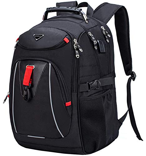 Mochila Portatil Mochila Hombre Mochila Antirrobo Impermeable, 17.3 Pulgadas Puerto USB Trabajo Ordenador Viaje Negocio Multifuncional Diario Escolares Daypacks