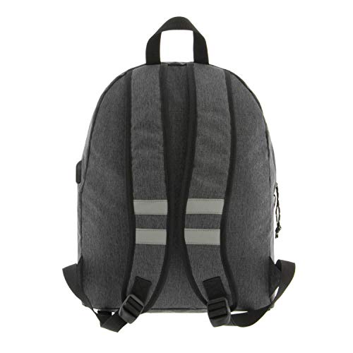 Mochila Urban para Hombre Coronel Tappioca Senderismo Trabajo con Bolsillo Protector para Ordenador Portatil y Puerto de Carga USB 20L, Gris