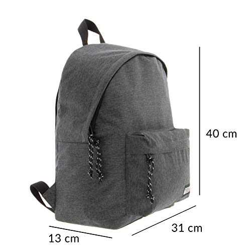 Mochila Urban para Hombre Coronel Tappioca Senderismo Trabajo con Bolsillo Protector para Ordenador Portatil y Puerto de Carga USB 20L, Gris