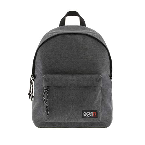 Mochila Urban para Hombre Coronel Tappioca Senderismo Trabajo con Bolsillo Protector para Ordenador Portatil y Puerto de Carga USB 20L, Gris