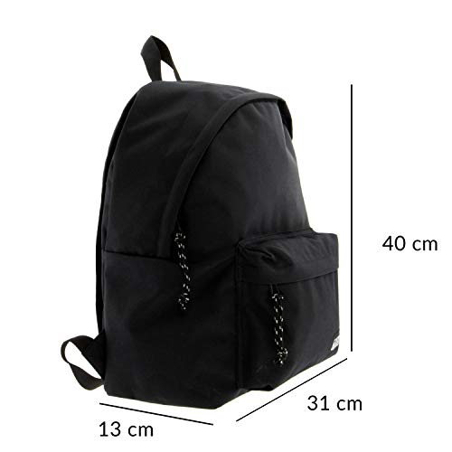 Mochila Urban para Hombre Coronel Tappioca Senderismo Trabajo con Bolsillo Protector para Ordenador Portátil y Puerto de Carga USB, 20L, Negro