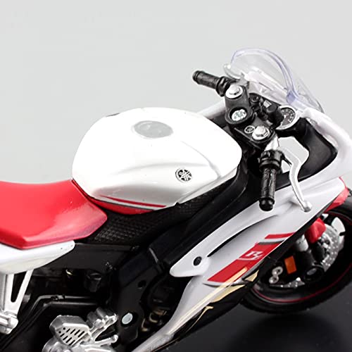 Modelo para Y-amaha YZF-r6 1/18 Escala para Niños Motocicleta Super Sport Race Metal Diecast Bike Modelo Motor Motor Moto Coche