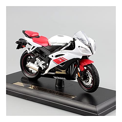 Modelo para Y-amaha YZF-r6 1/18 Escala para Niños Motocicleta Super Sport Race Metal Diecast Bike Modelo Motor Motor Moto Coche